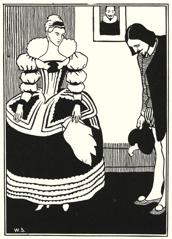 Illustration til baron Munchausens eventyr (gravering) af William (after) Strang