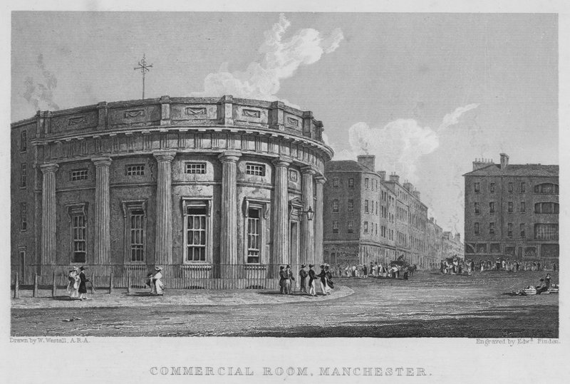 Kommercielt værelse, Manchester (gravering) af William (after) Westall