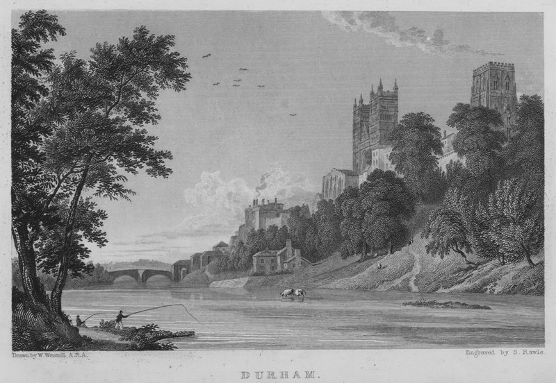 Durham (gravering) af William (after) Westall