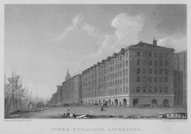 Goree Buildings, Liverpool (gravering) af William (after) Westall