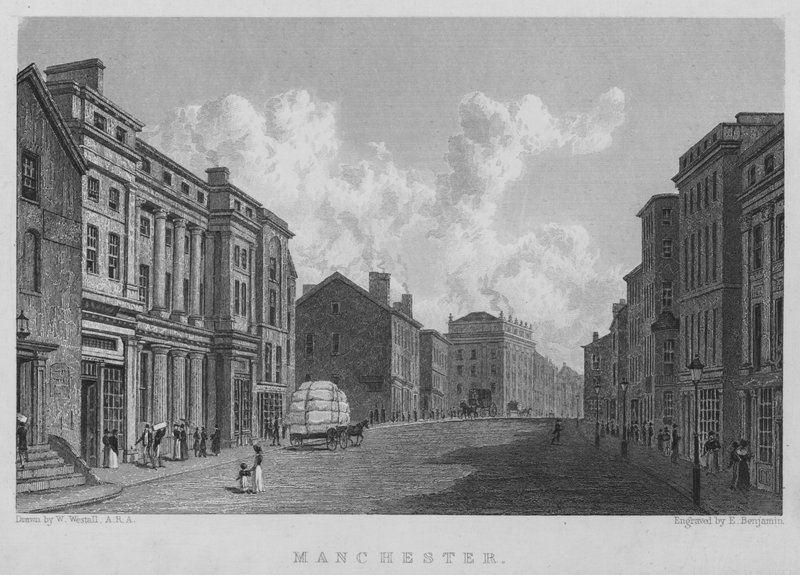 Manchester (gravering) af William (after) Westall
