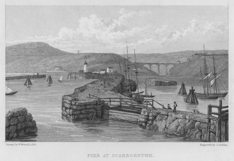 Mole ved Scarborough (gravering) af William (after) Westall