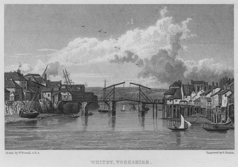 Whitby, Yorkshire (gravering) af William (after) Westall