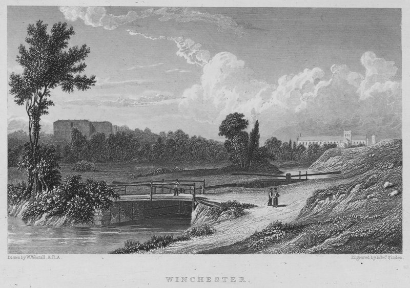 Winchester (gravering) af William (after) Westall