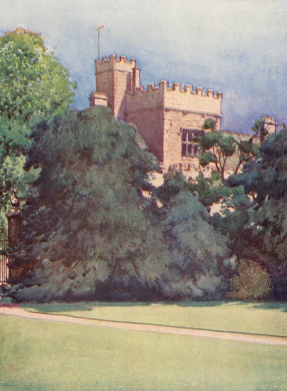 Wadham College fra Trinity Colleges have (farvelitografi) af William Ainsworth Wildman