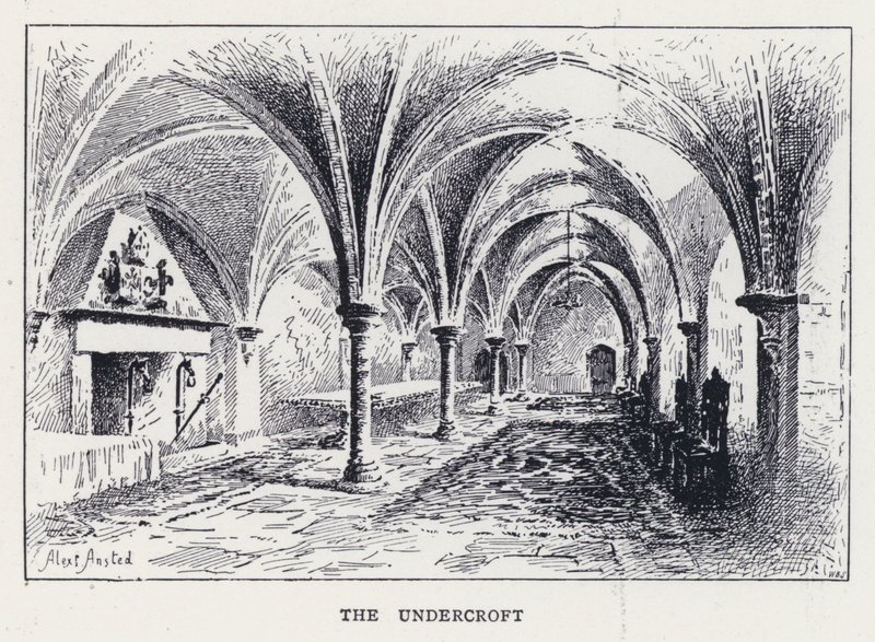 The Undercroft (gravering) af William Alexander Ansted