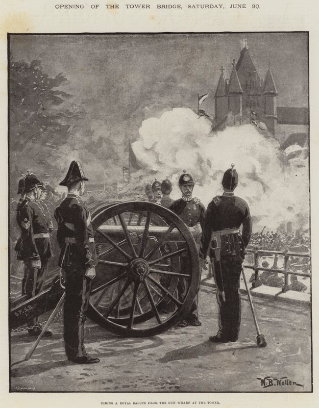 Åbning af Tower Bridge, lørdag den 30. juni af William Barnes Wollen