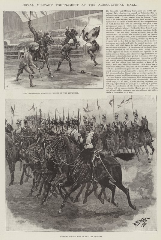 Kongelig Militærturnering i Landbrugshallen af William Barnes Wollen