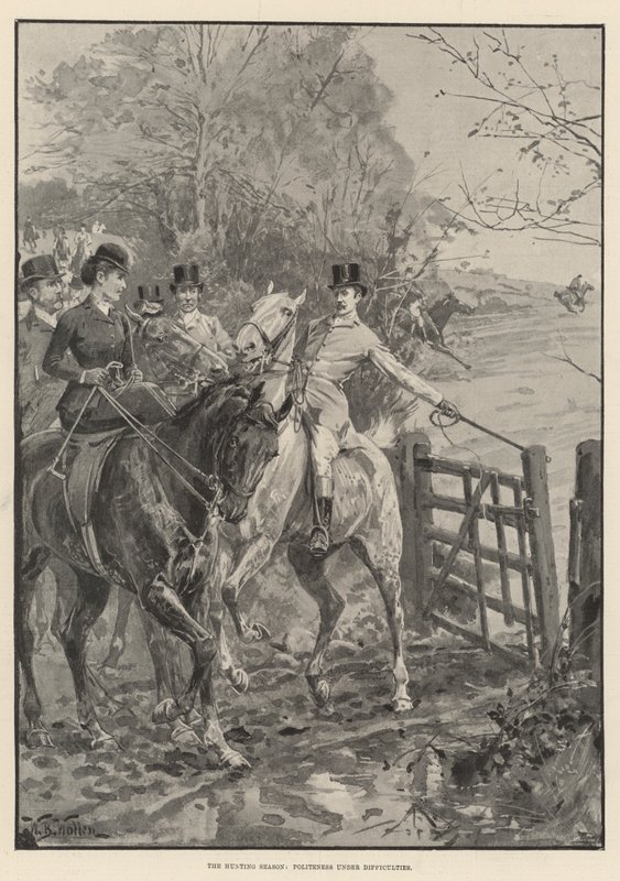 Jagttiden, Høflighed under Vanskeligheder af William Barnes Wollen