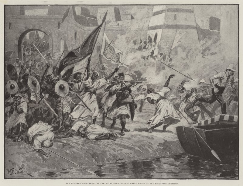 Militærturnering i Royal Agricultural Hall, Soudanese Garrison