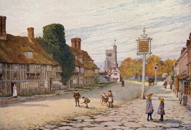 Biddenden (farvelitografi) af William Biscombe Gardner