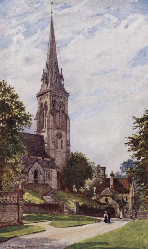 Edensor Church, Chatsworth af William Biscombe Gardner