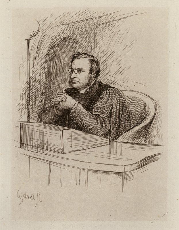 Archibald Hamilton Charteris, professor i bibelkritik og bibelske antikviteter (kobberstik) af William Brassey (after) Hole