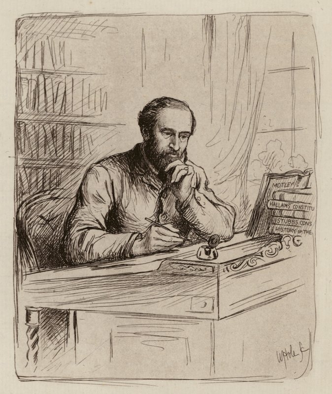 John Kirkpatrick, professor i forfatningsret og historie (kobberstik) af William Brassey (after) Hole