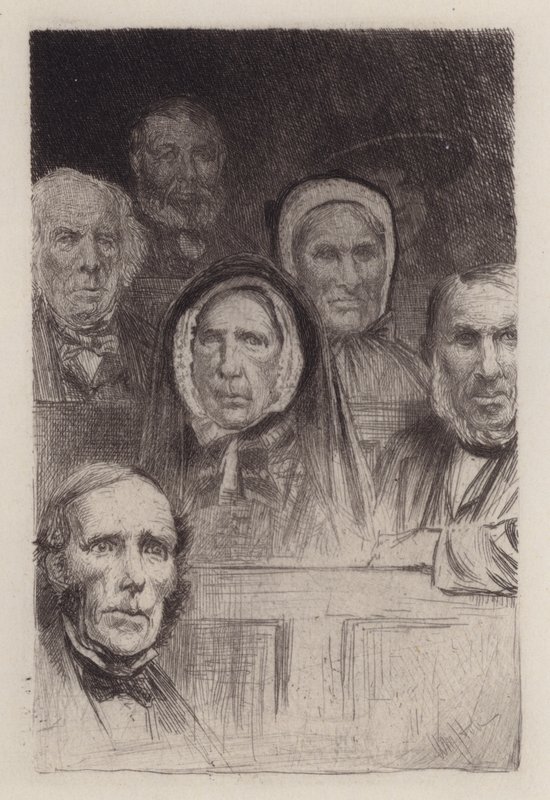 Prædikensmagere (gravering) af William Brassey (after) Hole