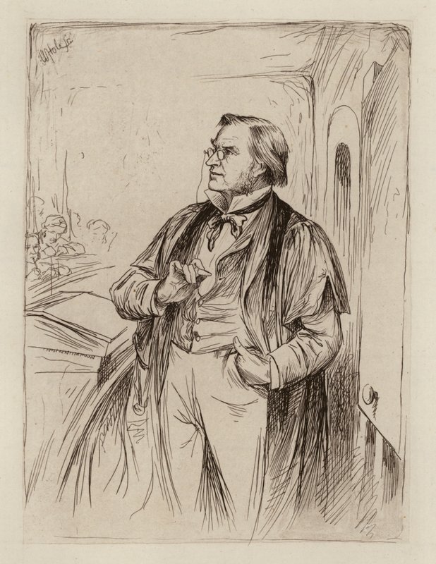 Simon Somerville Laurie, professor i pædagogikkens teori, historie og praksis (gravering) af William Brassey (after) Hole