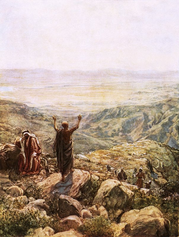 Bileam velsigner Israel af William Brassey Hole