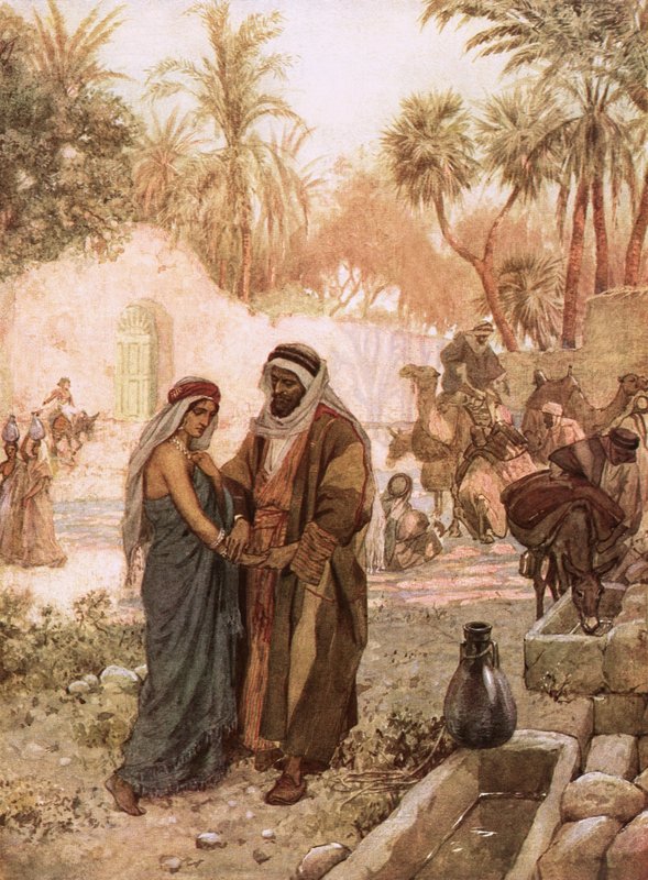 Eliezer og Rebekka af William Brassey Hole