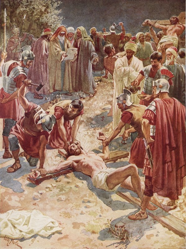 Jesus bliver korsfæstet af William Brassey Hole