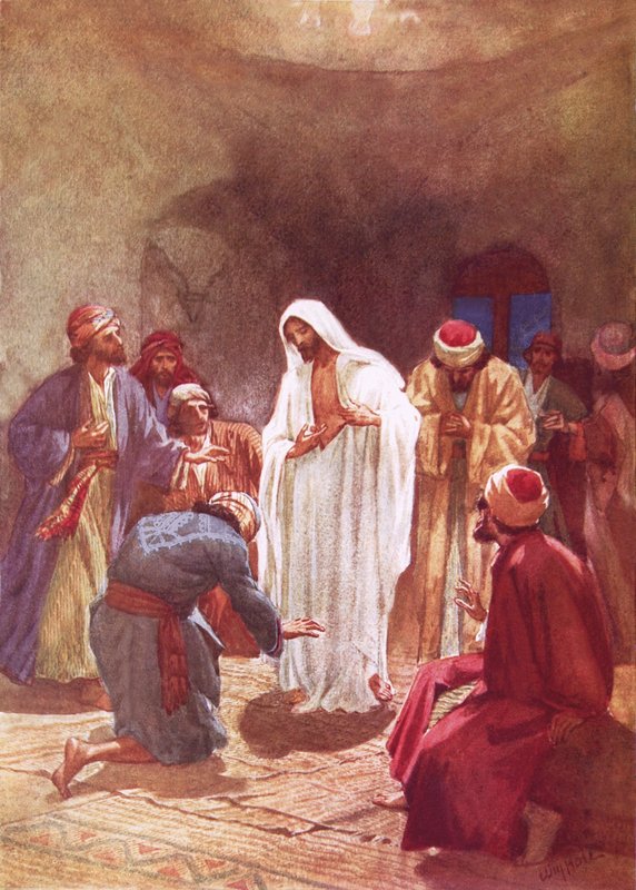 Jesus barnede Thomas for hans vantro af William Brassey Hole