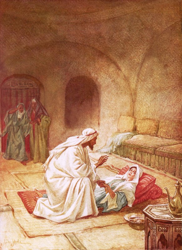 Jesus genopliver Jairus