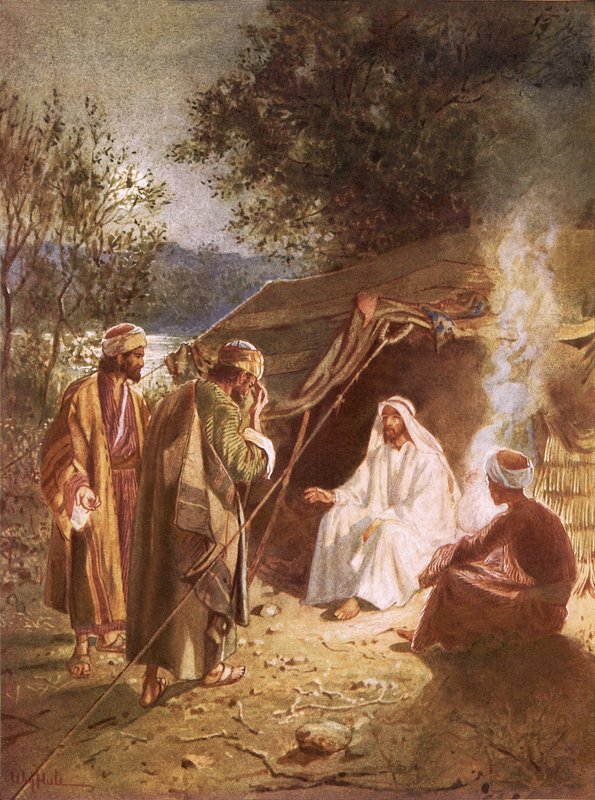 Jesu logi ved bredden af Jordan af William Brassey Hole