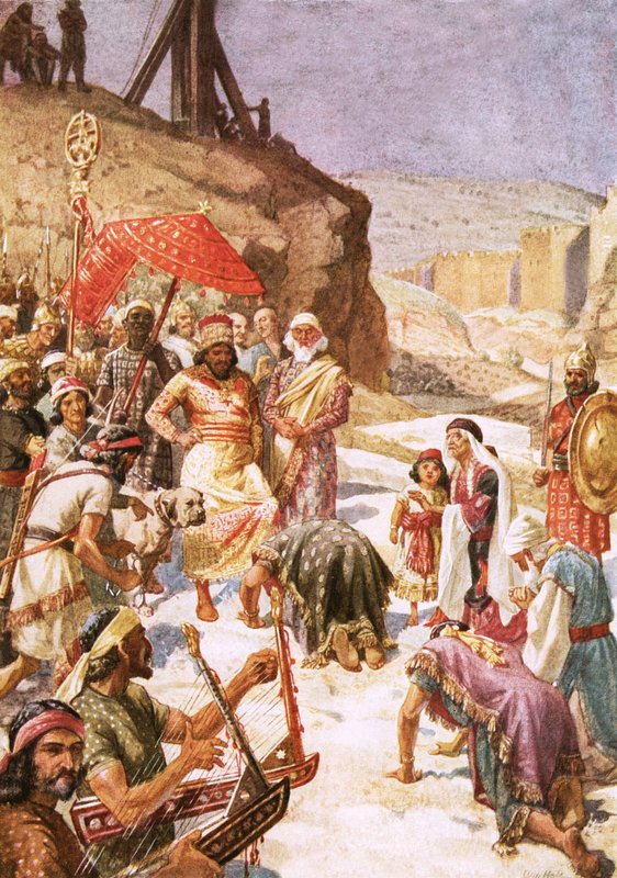 Konias underkastelse til Nebukadnezar, 587 f.Kr af William Brassey Hole