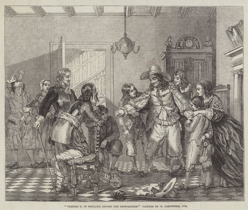 Charles II i Holland, før restaureringen af William Carpenter