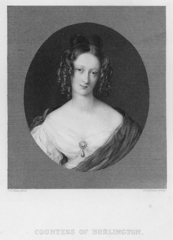 grevinde af Burlington (gravering) af William Charles (after) Ross