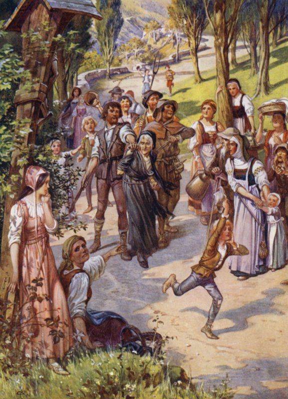Illustration til Child of the Air af M H Spielmann (farve litho) af William Charles John Pitcher
