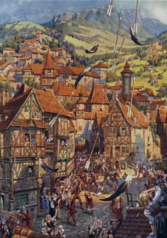 Illustration til Child of the Air af M H Spielmann (farve litho) af William Charles John Pitcher