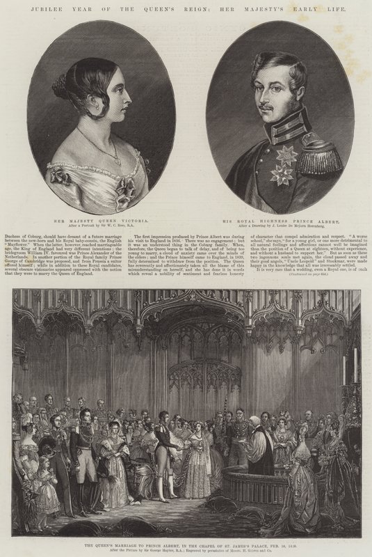Jubilæumsåret for Dronningens regeringstid, Hendes Majestæts tidlige liv af William Charles Ross