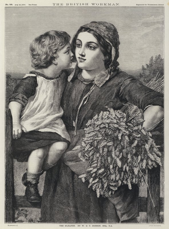 The Gleaner (gravering) af William Charles Thomas (after) Dobson
