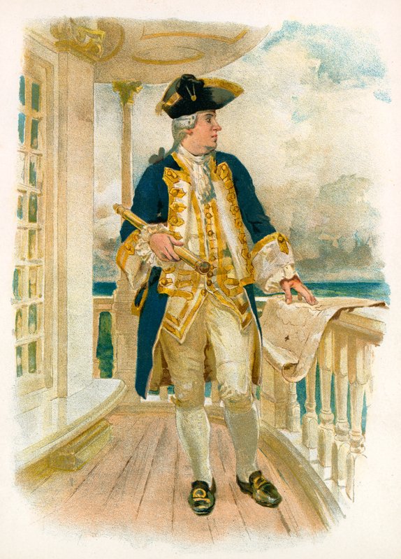 Admiral, 18. århundrede af William Christian Symons