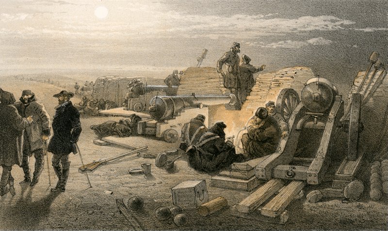 En stille nat i batterierne, Greenhill Battery (Major Chapman