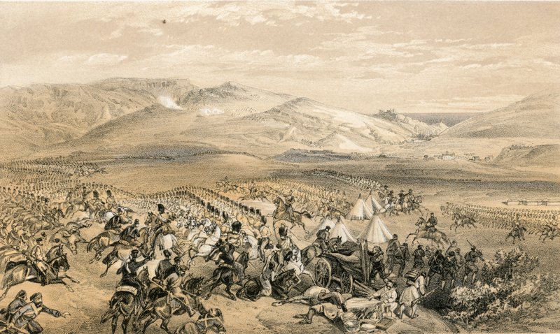 Anklager for den tunge kavaleribrigade, 25. oktober 1854 af William Crimea Simpson