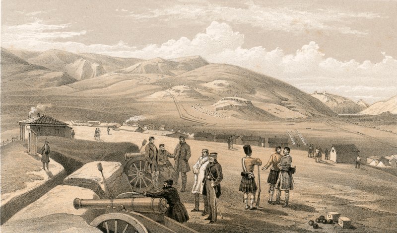 Highland Brigade Camp, mod syd af William Crimea Simpson
