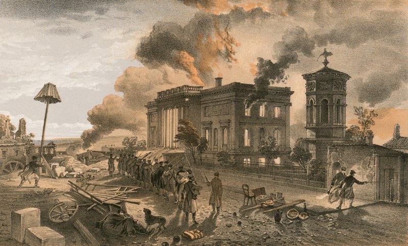 Offentligt bibliotek og Vindenes tempel af William Crimea Simpson