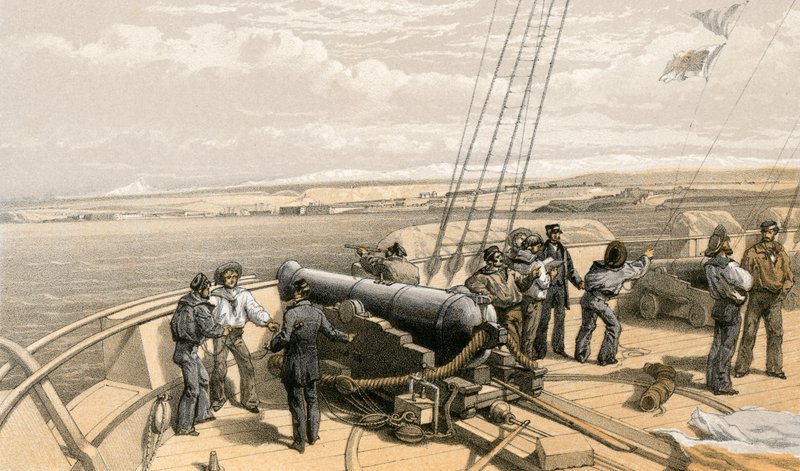 Sebastopol fra havet af William Crimea Simpson