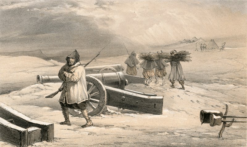 Zouavernes vagtpost før Sebastopol af William Crimea Simpson