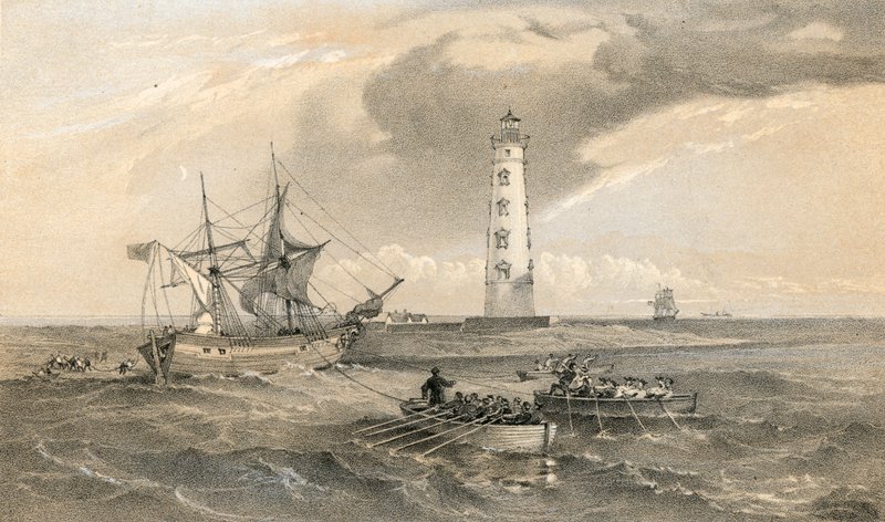 Fyrtårnet ved Cape Chersonese, ser mod syd af William Crimea Simpson