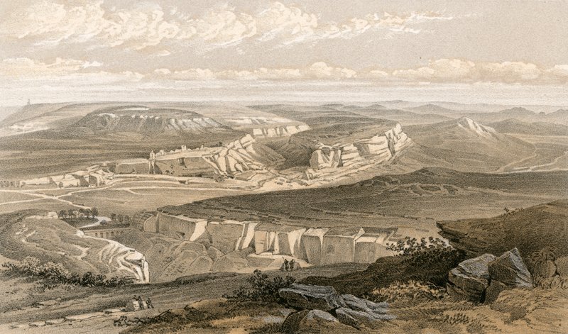 Ruinerne af Inkermann og City of Caverns af William Crimea Simpson