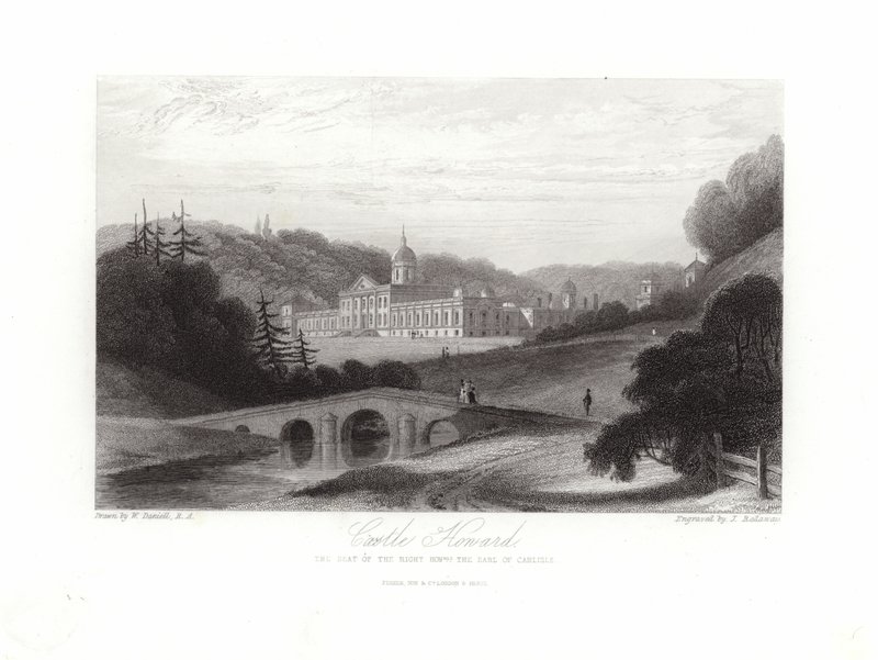 Castle Howard af William Daniell
