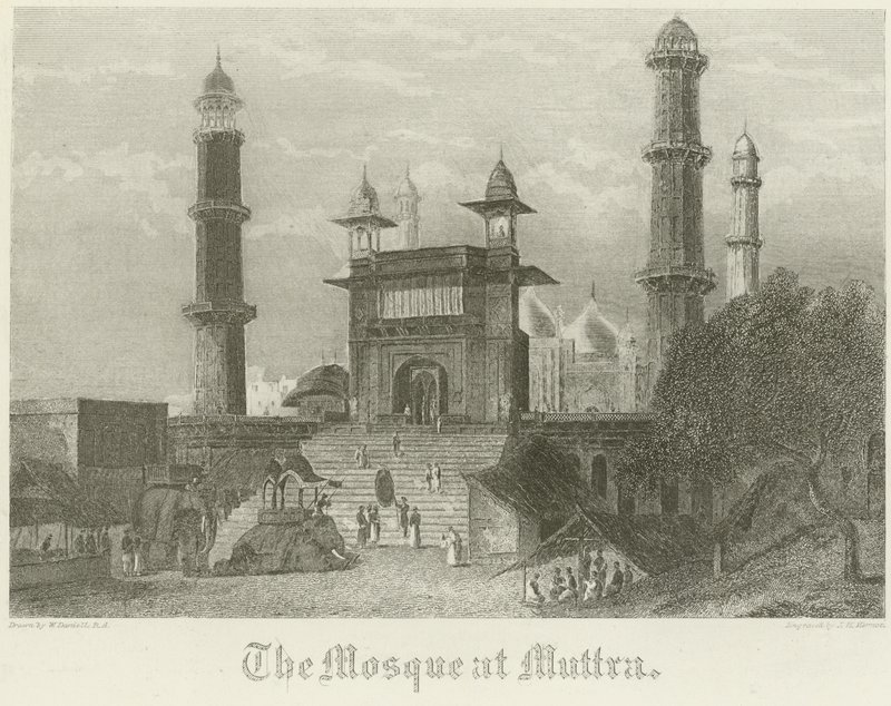 Moskeen i Muttra af William Daniell