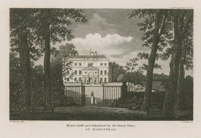 Hus bygget og beboet af Sir Henry Vane i Hampstead af William Davison