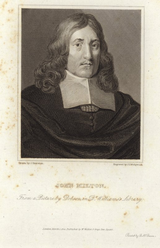 Portræt af John Milton af William Dobson