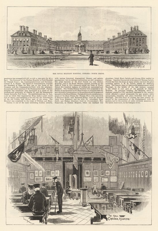 Royal Military Hospital i Chelsea af William Douglas Almond