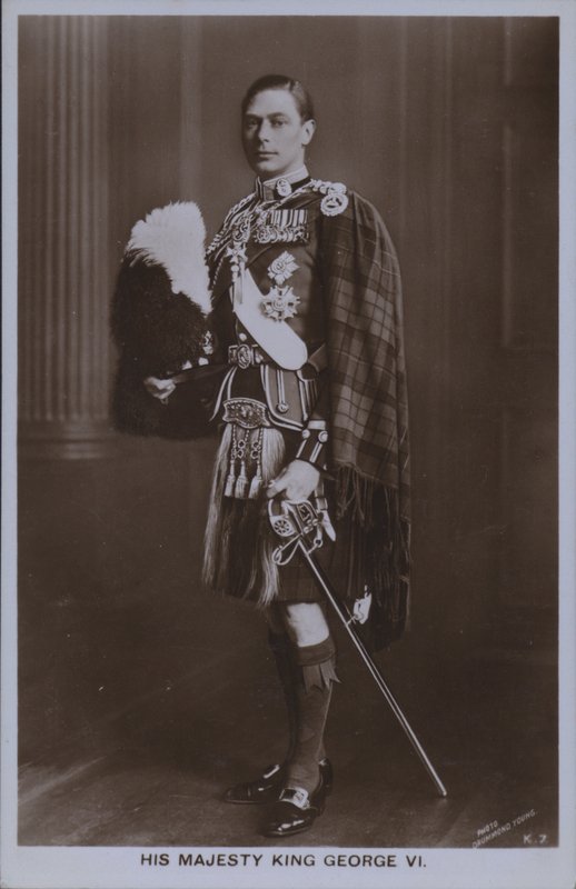 Hans majestæt Kong George VI (s/h foto) af William Drummond Young