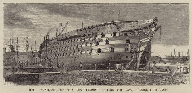 HMS Marlborough, New Training College for Naval Engineer Studerende af William Edward Atkins
