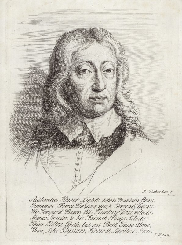 Portræt af John Milton af William Faithorne